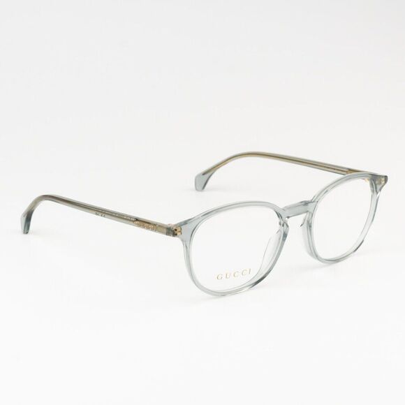 NEW Gucci GG0551O 014 Transparent Milky Light Grey Women Round Eyeglasses - Picture 1 of 11